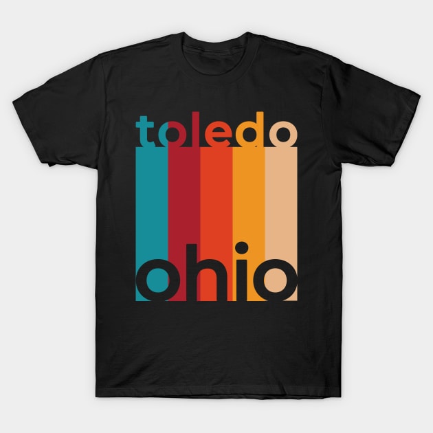 Toledo Ohio Retro T-Shirt by easytees